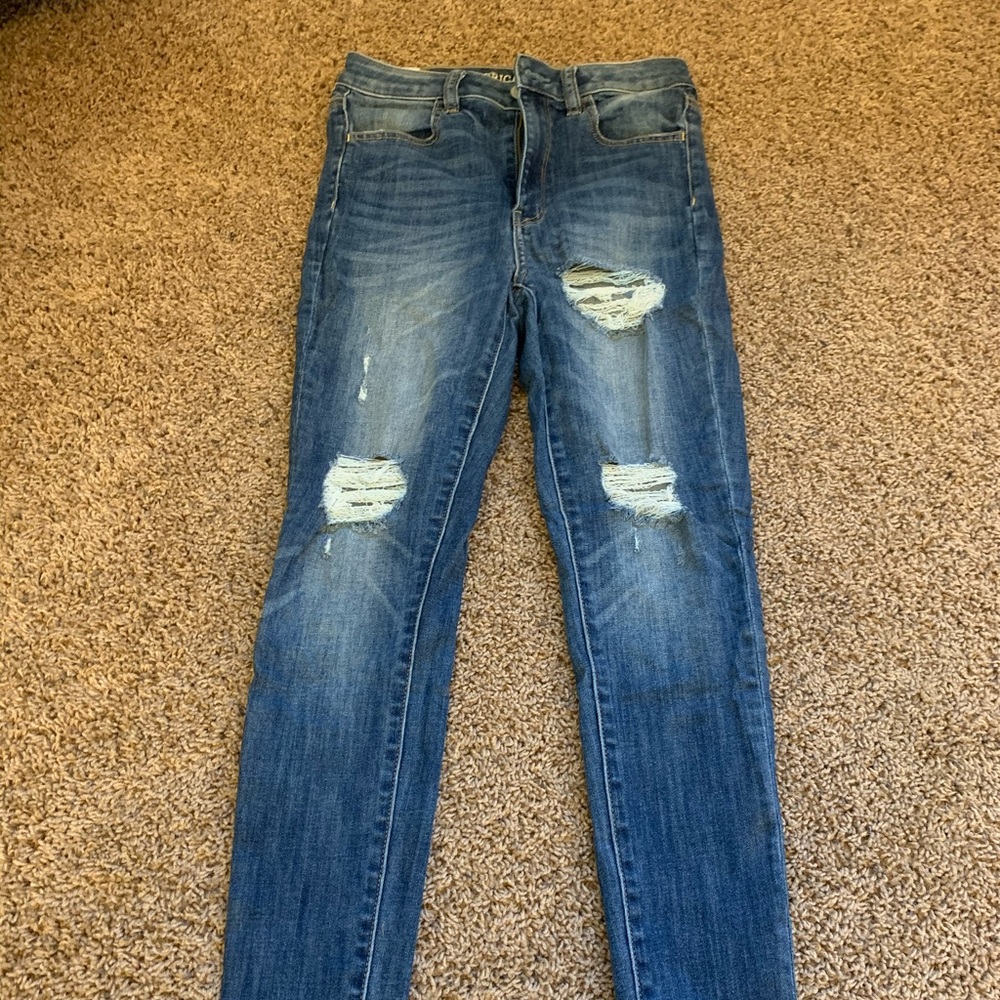 AE high rise jegging. Super super stretch. Size 6